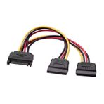 AISENS A131-0353 saten güç kablosu, erkek, 2 x Sata soketi, 20 cm