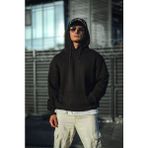 Aisha Elbise Kapşonlu Üç Iplik Penye Basic Sweatshirt - Siyah