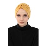 Aisha's Design B-4 Hardal Sarısı Mihrace Penye Bone