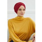 Aisha's Design B-9 Bordo Tesettür Bone