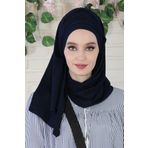 Aisha's Design BT-1 BordoBüzgülü Penye Boneli Şal