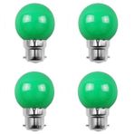Aiwerttes 8'li Paket Renkli Ampuller 2W B22 G45 Aydınlatma Ampulü LED Golf Topu Ampul Lamba AC220-240V Kısılamaz, Dekoratif, Düğün, Noel, Parti için (Yeşil)