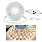 aixi-SHS 5V USB LED Şerit Işık 5M Tek Renk Sıcak Beyaz Dim LED Işık Ev Dekorasyon, TV Arka Plan Işık
