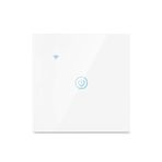 aixi-SHS ZigBee Dokunmatik Panel Akıllı Duvar Işık Anahtarı, Vera Plus ile Uyumlu, aixi-SHS ZigBee Hubs (1 Gang)