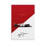 aizhimi Mclaren MP4 F1 yarış arabası posteri, oda için müzik posteri, estetik tuval, duvar sanatı, yatak odası dekorasyonu, 30 x 45 cm