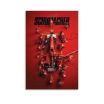 aizhimi Poster "F1 yarış arabası 5,080.0 cm, Schumacher, oda için müzik posteri, estetik tuval, duvar sanatı, yatak odası dekorasyonu, 30 x 45 cm