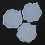 Aj Resincraft Epoksi Silikon Kalıp / Geode Bardak Altlığı Kalıbı 3'lü 6mm