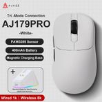 Aj179 Pro Kablosuz 3 Modlu 8k-26.000dpı Oyuncu Mouse Beyaz beyaz