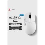 Aj179v2 Max 3 Modlu Kablolu-2.4ghz-bluetooth 1000hz 12.000 Dpı-paw 3311 Optik Sensör Oyuncu Mouse Diğer beyaz