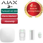Ajax 4g Sim Kartlı Alarm Seti 2 Dedektörlü Sistem – 1 Adet Manyetik ve 1 Adet Hareket Dedektörü