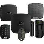 Ajax Hub Kit Kablosuz Hırsız Alarm Seti Duman Isı Co ( Karbonmonoksit ) Dedektörü Keypad Dış Siren Dahil Siyah