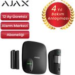 Ajax Kameralı Alarm Sistemi – Starterkitcam 2 Dedektörlü Set – 1 Adet Kameralı Hareket Dedektörü, 1 Adet Manyetik - Siyah