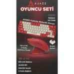 Ajazz 139 V2 Mc 3 Modlu Kablosuz Mouse + AK680 Kablolu Mekanik Klavye Oyuncu Seti - Kahverengi