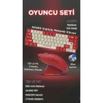 Ajazz 139 V2 Mc 3 Modlu Kablosuz Mouse + AK680 Kablolu Mekanik Klavye Oyuncu Seti - Mavi