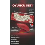 Ajazz 139 v2 MC 3 Modlu Kablosuz Mouse + AK680 Kablolu Mekanik Klavye Oyuncu Seti