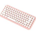 Ajazz 308I 84 Tuşlu Kablosuz Bluetooth Mini Pembe Klavye