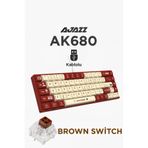 Ajazz AK680 Kablolu Brown Switch Mekanik Klavye-Rainbow Aydınlatma Hot-Swap