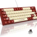 Ajazz AK680 Kahverengi Switch Hot-Swap Kablolu Klavye Rainbow Light Type C Kablolu (Kahverengi Switch)