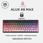 Ajazz Alux 68 Max He- Kablolu Manyetik Switch Klavye- 8.00” Hz Alüminyum Gövde Argb - Pembe