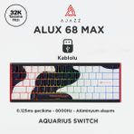 Ajazz Alux 68 Max He- Kablolu Manyetik Switch Klavye- 8.00” Hz Alüminyum Gövde Argb - Siyah - Beyaz