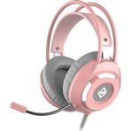 Ajazz AX120 7.1 3.5 mm Pembe Oyuncu Kulaklık