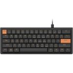 Ajazz Nkl61 60% Mekanik Klavye 61 Tuş Düşük Profil Kablolu Kompakt Ofis Klavyesi Kırmızı Linear Switch 22 Tuş Anti Ghosting Abs Keycaps (Nkl61