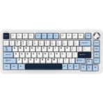 Ajazz Oyuncu Klavye Ajazz AK820 Max Plus Daydream Switch 3 Modlu Mekanik Oyun Klavyesi-8000 Mah Batarya RGB-Hot Swap (AK820 Max Plus - Mavi Beyaz - DayDream)