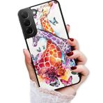 AjourTek Samsung S23+ için, Samsung Galaxy S23 Plus için, Dayanıklı Koruyucu Yumuşak Arka Kılıf Telefon Kılıfı, HOT12437 Zürafa Sevgili