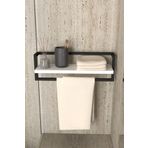 AJU Havluluk Banyo Rafı Sabunluk Şal Askılığı Havlu Askısı Banyo Mutfak Düzenleyici Çok Amaçlı Raf