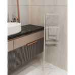 Aju Havluluk Kağıt Havlu Askısı Metal Dayanıklı Malzeme Kurulum Gerektirmez Devrilmez Banyo Dekorasyonu. - Beyaz