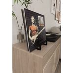 AJU Plak Standı LP Plak Tutucu Plaklık Plak Rafı Metal Modern Dekoratif Plak Kitap Fotoğraf Tutucu