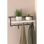 Aju Portmanto Duvar Askılığı Modern Metal Askılık Hol Koridor Mutfak Banyo Havlu Elbise Anahtar Askısı - Beyaz