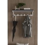 AJU Portmanto Duvar Askısı 6 Kanca Geniş Askılık Elbise Palto Şemsiye Askısı Banyo Mutfak Ev Askılığı