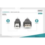 Ak-300102-030-S 3 M Usb 2.0 Yazıcı Kablosu