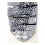 AK LALE, Lastikli Isıya Dayanıklı Lüks Ütü Masası Örtüsü Bezi Kılıfı (YILDIZ GRİ), 40 x 140, Çok Renkli, ütümasaörtak