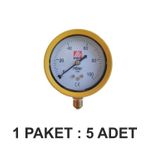 Ak Tek Manometre 0-1 Bar Yüksek Basınç Paket 5 Li