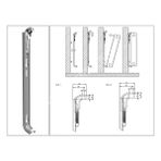 AK TEK Yaylı Radyatör Konsolu - 60 cm Yükseklik Panel Için Montaj Askısı 1 Adet