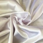 Ak-teks Tekstil Beyaz Saten Kumaş 150 cm En (İthal Saten) Abiye, Elbise, Düğün Elbisesi, Peçeteler, Kese, Dekor, Ev Tekstili - 160 cm - 1 m