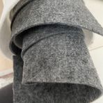 Ak-teksim Kumaş Tekstil Tasarım Keçe Kumaş Gri Renk (100cm En) 3mm Figür, El işi, Çanta, Dekor, Hobi Aktiviteleri, Süsleme, Parti