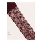 Ak Tuhafiye 11 Cm Çiçek Desenli Bordo Güpür Dantel Şerit-Dekoratif Süsleme- 1 Metre-1043 Bordo