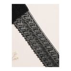 Ak Tuhafiye 11 Cm Çiçek Desenli Siyah Güpür Dantel Şerit-Dekoratif Süsleme- 1 Metre-1043 Siyah