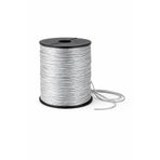 Ak Tuhafiye 500 Metre Dekoratif Simli Monofil İp – Gümüş / Silver – Paketleme - Bağlama & Hediye Süsleme İpi