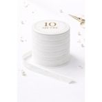 Ak Tuhafiye Beyaz Kadife Kurdele 1 cm – 10 Metre | Süsleme, Bohça, Nişan, Nikah Şekeri, Dekor