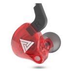 Ak6 3.5mm Kulak Kablolu Subwoofer Spor Kulaklık, Kablo Uzunluğu: Yaklaşık 1.2m - Kırmızı