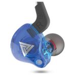 Ak6 3.5mm Kulak Kablolu Subwoofer Spor Kulaklık, Kablo Uzunluğu: Yaklaşık 1.2m - Mavi