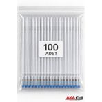 AKA CHI Isı ve Buhar ile Uçan Kalem İçi 2.50 ml Tekstil Kumaş Çizim Yedeği 100 Adet Beyaz Silinebilir