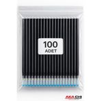 AKA CHI Isı ve Buhar ile Uçan Kalem İçi 2.50 ml Tekstil Kumaş Çizim Yedeği 100 Adet Siyah Silinebilir