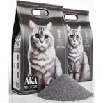 Akacat %100 Topaklanan Koku Hapseden, Tozsuz Sodyum Karbonlu Bentonit Kedi Kumu 2X10 Kg