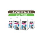 AKACAT Kedi Kumu 4x5 Lt Ince Tane %100 Beyaz Bentonit Topaklanan Kedi Kumu