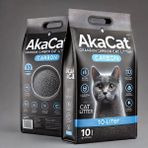 Akacat Premium 10 Lt Süper Topaklanan Kedi Kumu Kokusuz Aktif Karbonlu İnce Taneli